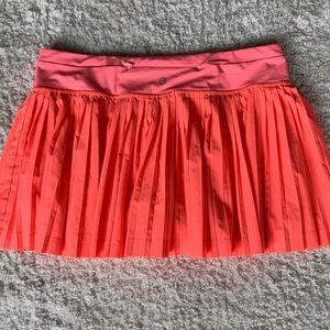 Lululemon Tennis skort orange coral size 8